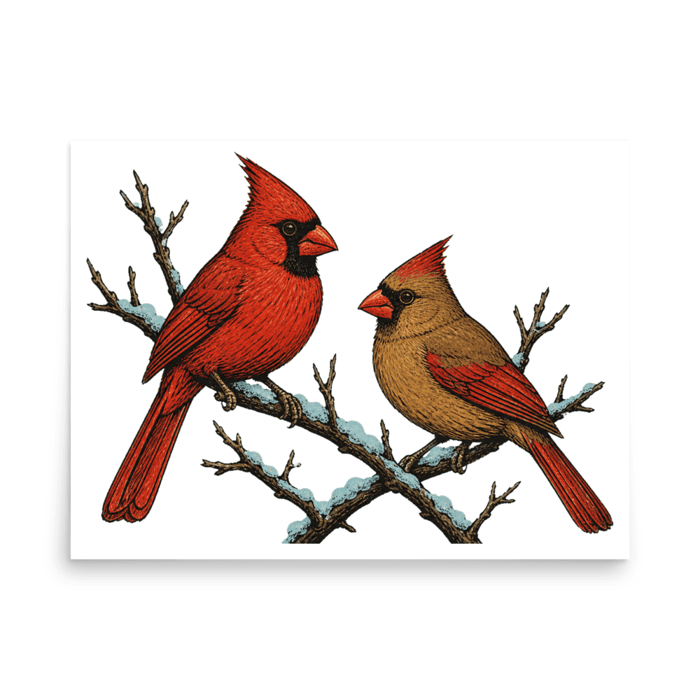 Cardinal Weather Poster